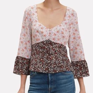 INTERMIX floral blouse